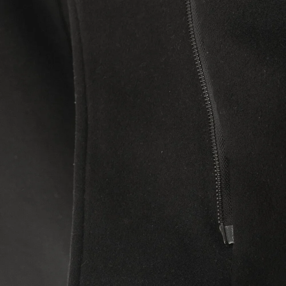 Babaton Cocoon Coat Black Cashmere Wool Funnel Neck Minimal Goth Quiet Lux Coat - Picture 6 of 16